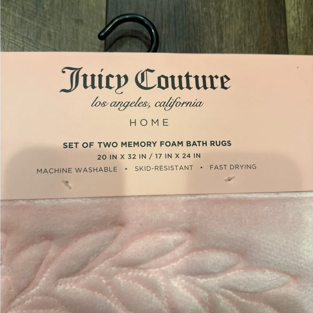 Juicy Couture Memory Foam Bath Mat Set